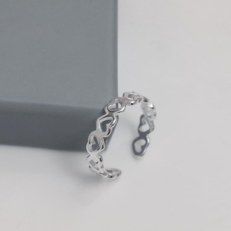 LeCalla 925 Sterling Silver Toe Rings for Women | Minimalist Classic Toe-Rings for Gifting Simple Open Adjustable Toe Band Ring for Women | Smoother and Comfortable to Wear - Image 3